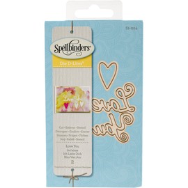 Spellbinders S1-024 Die D-Lites Love You Etched/Wafer Thin Dies