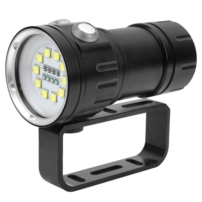 LED Diving Flashlight Portable Professional Underwater Lighting Waterproof Submarine Lamp