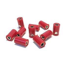 BELI-BECO 61/6 Coupling for Cross-Hole Plugs Miniature Banana Plug with Pin Diameter 2.6 mm Pack of 10 (Red)
