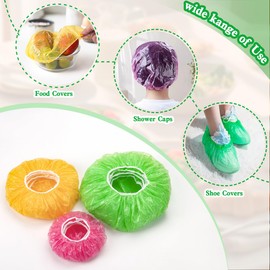 BellaGesundheit 120 Stück Wiederverwendbare Frischhaltebeutel mit Gummizug – Elastische Lebensmittelabdeckhauben für Gemüse, Obst, BBQ & Küche, Bunte Frischhaltefolie