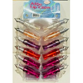 STARRY ALOE LIP GLOSS NATURAL VITAMIN E & ALOE ENRICH 24 LIPGLOSS (12 +12)