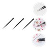 OSALADI 3pcs Nail Art Tweezers Stainless Steel Rhinestone Clip Drill