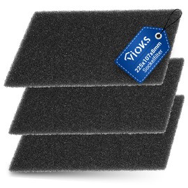 VIOKS 3 x Sponge Filter Dryer 225 x 107 x 8 mm Replacement for Whirlpool Filter 481010354757 - Bauknecht Dryer Filter & Filter for Whirlpool Tumble Dryers