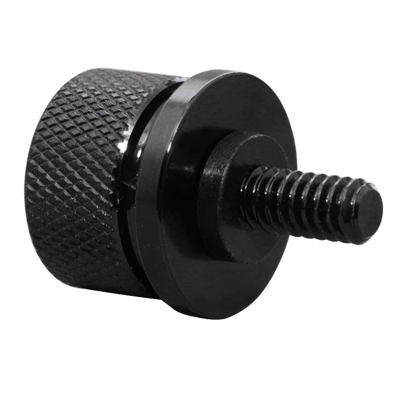GUAIMI Black Seat Bolt Screw 1/4"-20 Thread Compatible with Harley