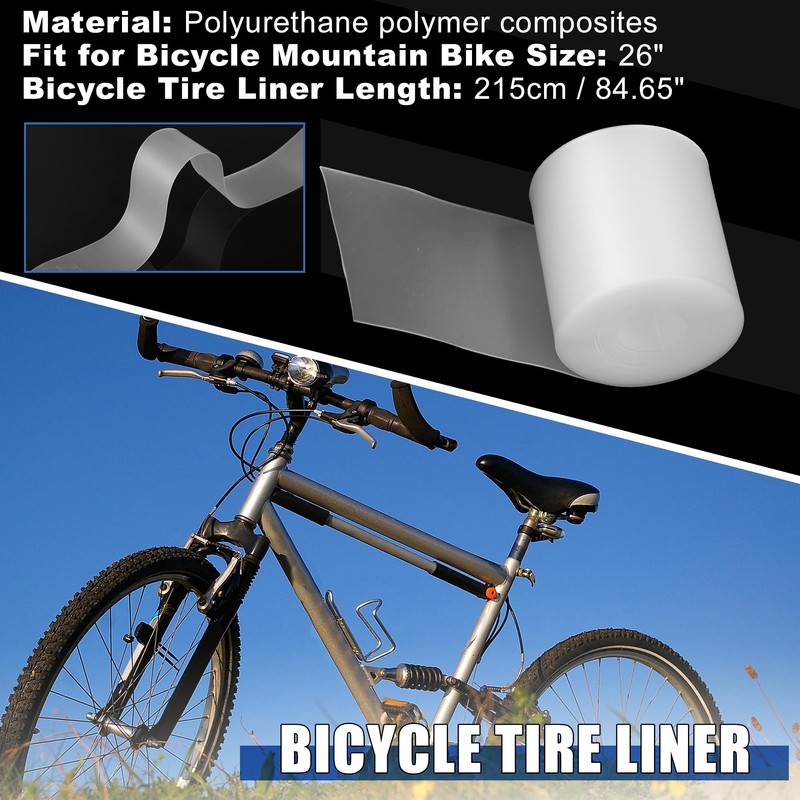 X AUTOHAUX 2pcs 26" Bicycle Bike Tire Liner Bicycle Tire
