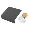 Coffee Tamper Set 58mm Beech Handle Coffee Hammer Embossed Tamping