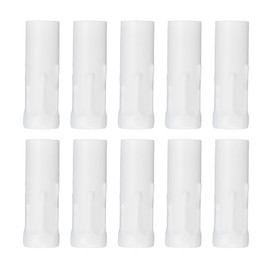 10pcs Candle Light Socket Covers, Iron Candle Socket Covers Candle Covers Sleeves Candelabra Base Chandelier Lighting Fixture Socket Kit for E14 Candle Chandelier(White)