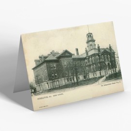 GREETING CARD - Vintage Illinois USA - Streator. High School