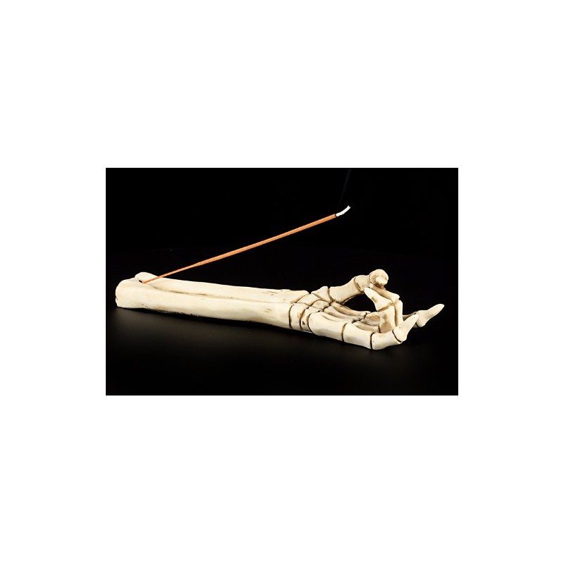 Figuren-Shop.de Skeletthand Incense Holder Devil Horn