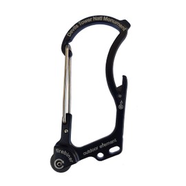 OUTDOOR ELEMENT | Devils Tower National Monument Firebiner | Souvenir | Keychain Emergency Tool | Fire Starter | Carabiner | Bottle Opener | Multi Tool