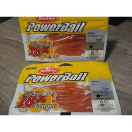 Berkley / Pure Fishing 2 Packs Berkley Soft Fishing PowerBait - 3" Split Tail Minnow - Sangria Color