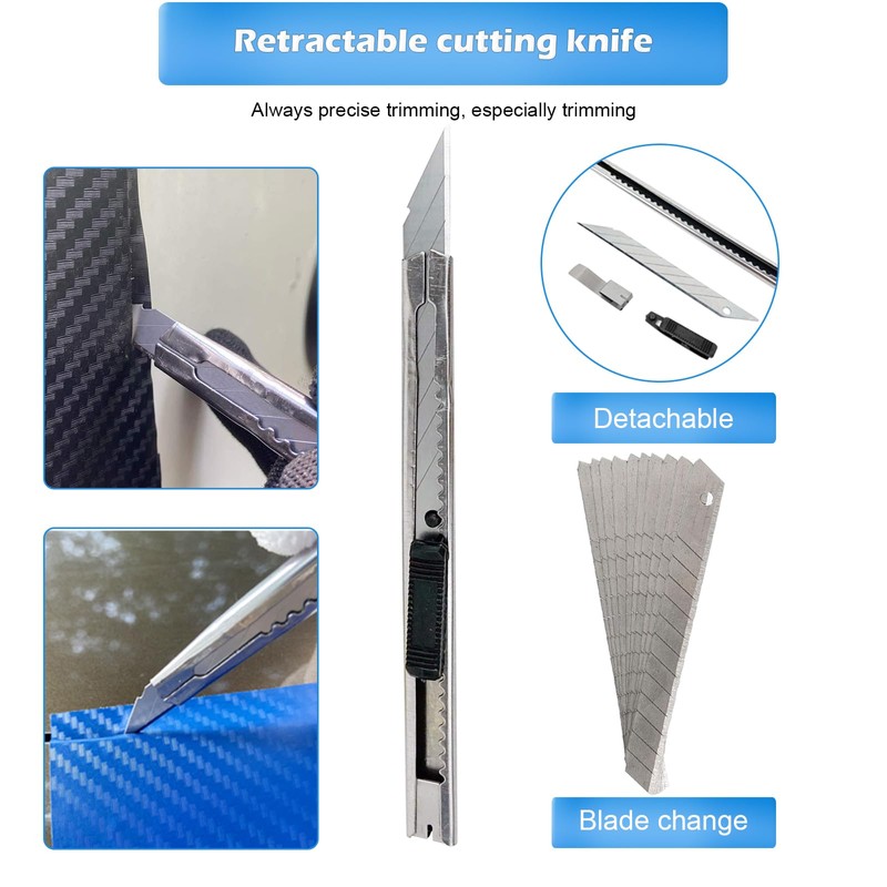 Car Vinyl Wrap Set, Window Film Tools Including Felt Press,
