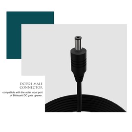 Blütezeit Solar Sliding Gate Opener Charging Integration Module – 6.6FT Power Expansion Unit (AC 100–240V to DC 25–29V) for ME-GO-600 Gate Motor System