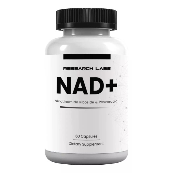Research Labs Nad+ Booster Nicotinamida + Resveratrol 60 Capsulas Eg N23 Sabor Nd