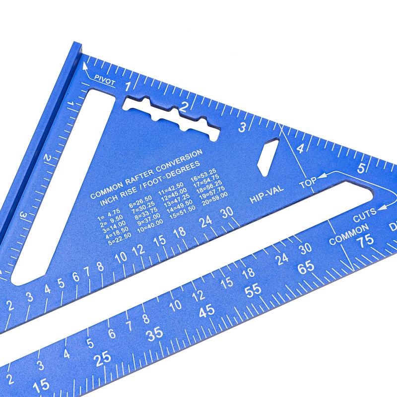 Beslands Aluminum 7-inch Rafter Square Carpenter Layout Tool Alloy Triangle