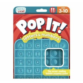 Chuckle & Roar Pop It! Letters & Numbers Board Game
