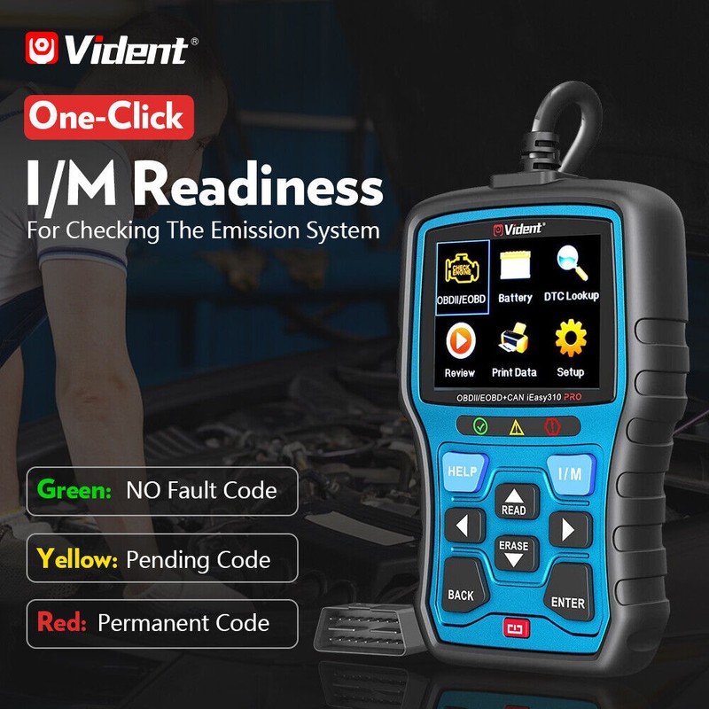 Vident iEasy310 Pro OBDII car diagnostic scan tool Read/Clear Codes