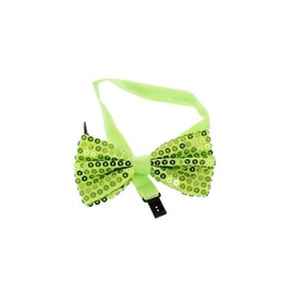 mica Festival Bow Tie - Sequins - for Adults - Neon Green, Green