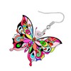 LONYOO Fun Butterfly Earrings for Women Kids Girls Gifts Acrylic