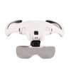 Head Mounted Magnifying Glass 2pcs LED Light Adjustable Rechargeable Headband