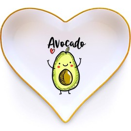 Soporte para anillos de aguacate, regalos para mujeres, adolescentes, niñas, niños, amantes del aguacate, accesorios temáticos, artículos de decoración, artículos para decoración de cosas