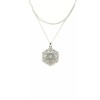 Charter Club Women's Silver-Tone Crystal Snowflake Necklace Pendant 36"