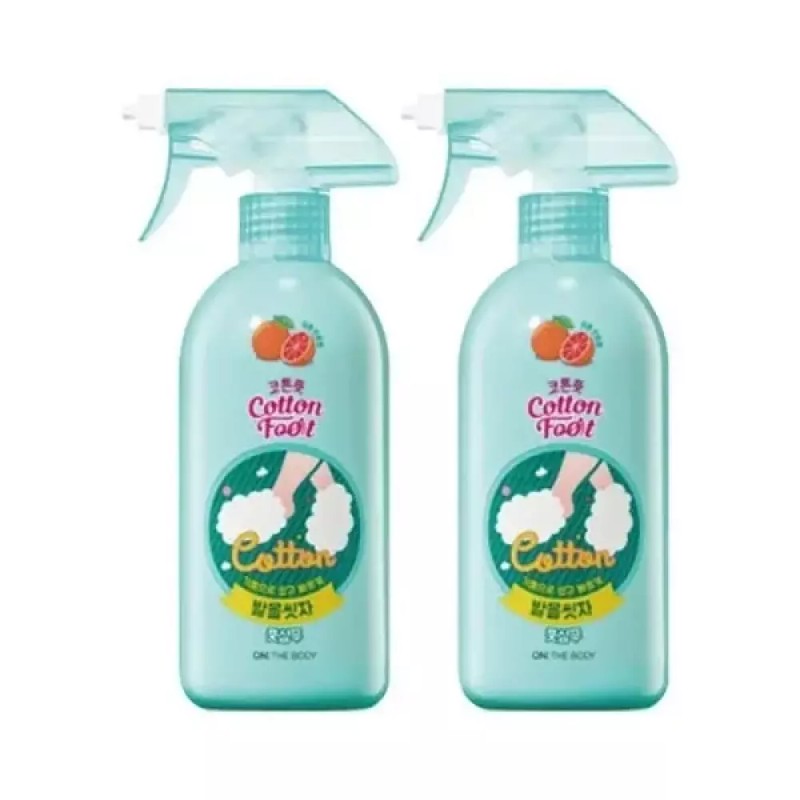 On The Body 온더바디 발을씻자 코튼풋샴푸 자몽향 385ml 2개 On