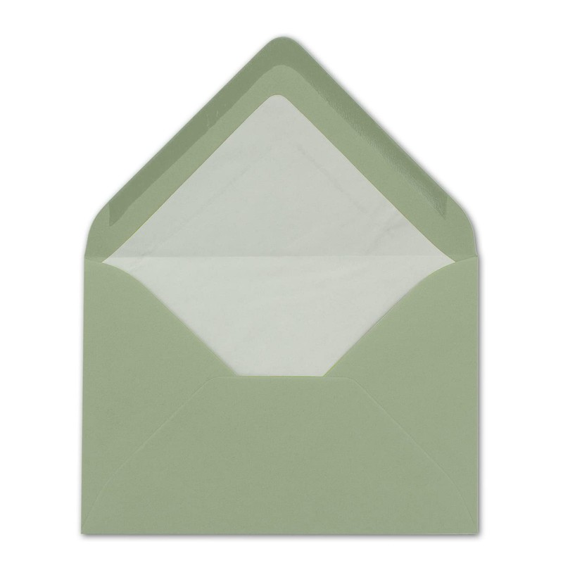 25 x Envelopes in Eucalyptus Green - Envelopes in DIN
