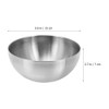 2pcs Stainless Steel Salad Bowls Set, Versatile Fruit and Vegetable