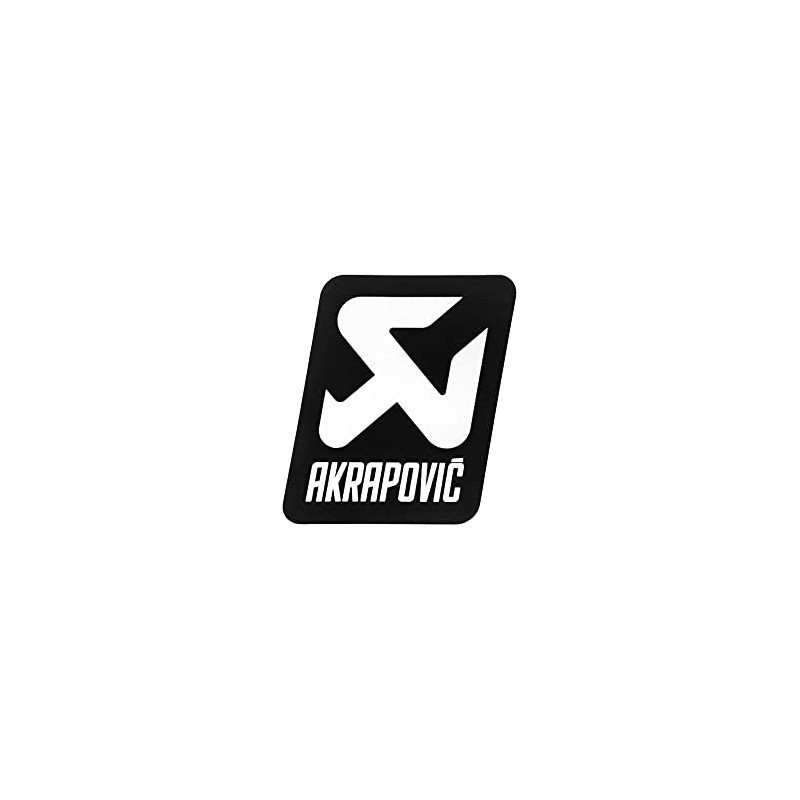 AKRAPOVIC Heat Resistant Sticker Silver 2.2 x 2.4 inches (57