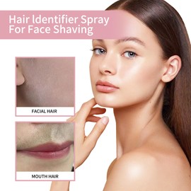 SSYDian Hair Identifier Spray for Face Shaving, Skin Face Body Hair Removal Kit with 4 Razor Excess Hair Dermaplane Razor for Men Women Unisex