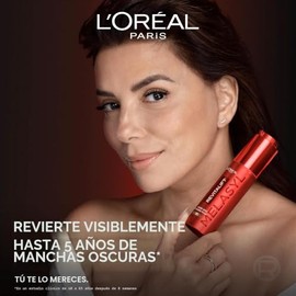 L'Oreal Paris Revitalift Triple Power - Suero cremoso corrector de manchas oscuras, tratamiento de hiperpigmentación con melasilo, vitamina C y niacin