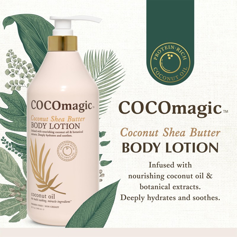 Cocomagic Coconut Shea Butter Body Lotion | Deeply Hydrating &