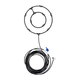 AIXXCUVQ Misting Fan Kit for Outdoor Cooling Stay Refreshed in Summer Heat Suited to Most Fans. Cooling System with Fan Misting, Copper double ring