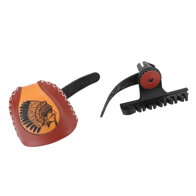 Leather Arrow Quiver Box Quick Release 6 Arrows Archery Quiver