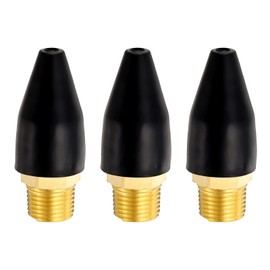 sourcing map 3pcs Air Nozzle Tip 1/8" Rubber Blow Gun Tip for Air Blow Guns Tool Parts & Accessories, Black