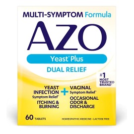 Azo Dual Yeast Plus Infección Vaginal 60 Tabletas