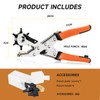 TOWOT Belt Hole Puncher Kit with 6 Spare Punch Heads,