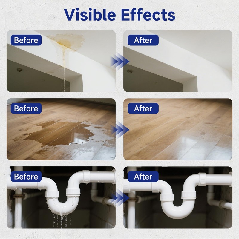 Transparent Waterproof Adhesive, 17.5oz Leak Invisible Waterproof Sealant for Roofs,