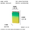 Green Butane Torch Lighter - Dual Flame, Jet Torch, Windproof,