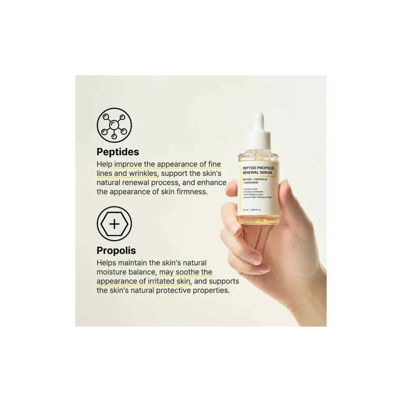 - Korean Suero De Renovación Con Peptidos Y Propópolis