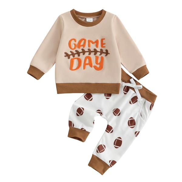 LIOMENGZI Toddler Baby Boy Fall Outfits Funny Print Clothes Set