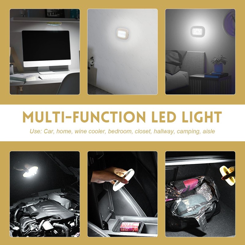 FSTURIOS Car Interior Ceiling Roof Light, Magnetic Wireless Dome Map