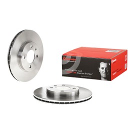BREMBO Disco De Freno Delantero Izquierdo O Derecho Compatible con VOLKSWAGEN POINTER de 2000 a 2003