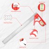 Carpenter Square Set Includes Combination Square with Spirit Level 5