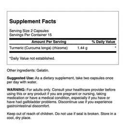 Swanson Turmeric 720 Milligrams 30 Capsules