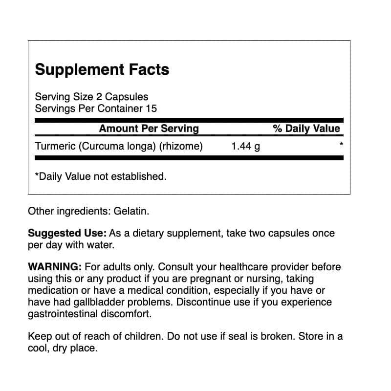 Swanson Turmeric 720 Milligrams 30 Capsules