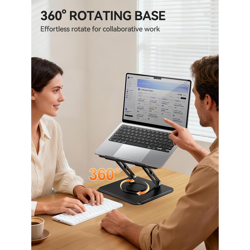 tounee Laptop Stand for Desk, Adjustable Computer Stand Holder with