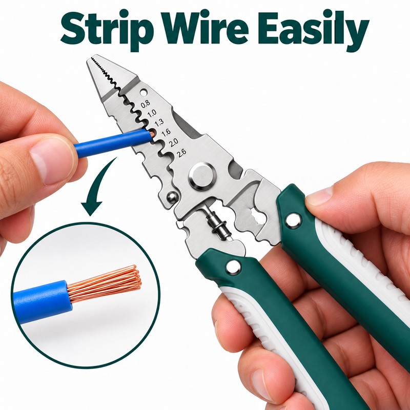 Multifunction Wire Stripper Pliers – Crimper, Cutter & Electric Cable