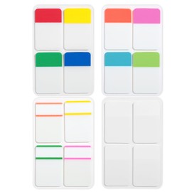 320 Pack Index Sticky Markers, Adhesive Strip Binder Sticky Tabs, 4 Sets 4 Colors, Index Sticky Markers, Adhesive Strips Tabs Sticky Notes Repositionable Tape Flags for Books, Binders, File Folders